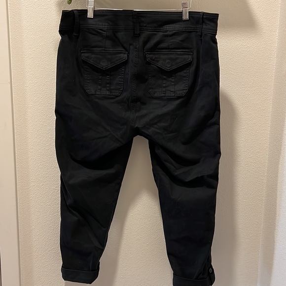 Grey/black jeans with roll up snaps - Picture 6 of 6
